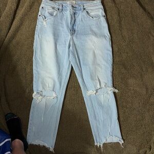 Abercrombie & Fitch Light Wash Straight Leg Jeans